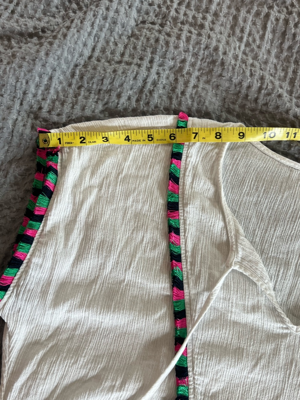 Summer J. Crew Women’s White Fringe Swim Suit Cover Up - Picture 6 of 9